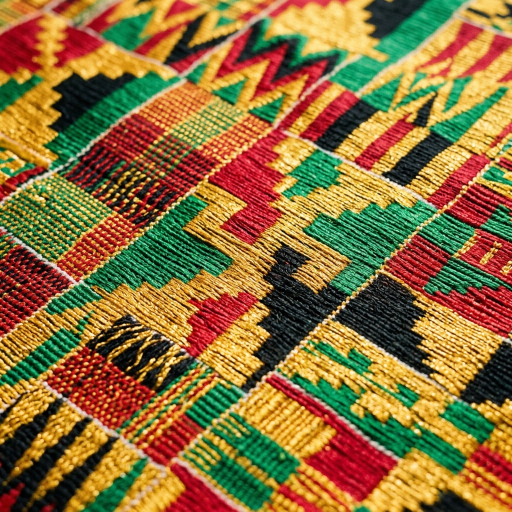Kente cloth detail from Kumasi